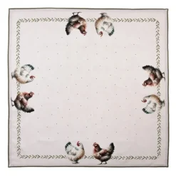 Tafelkleed boerderij kippen 100*100