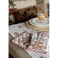 Tafelkleed Gingerbread Man 100*100