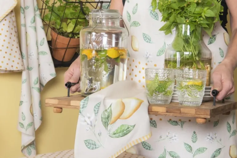 Tafelkleed Lemons and Leafs 100*100