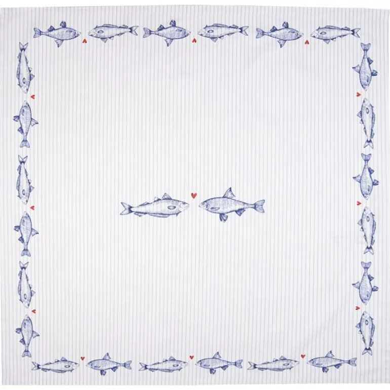 Tafelkleed Sun Sea and Fish 150*150