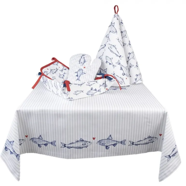 Tafelkleed Sun Sea and Fish 130*180