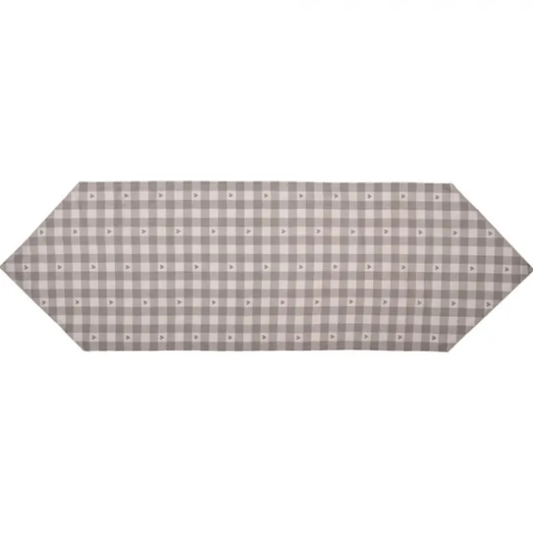 Tafelloper Love It hartjes beige/grijs 50*160