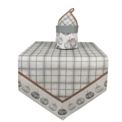 Tafelloper pompoen grijs 50*160