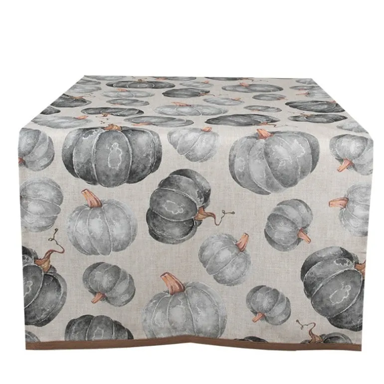 Tafelloper pompoen grijs 50*140