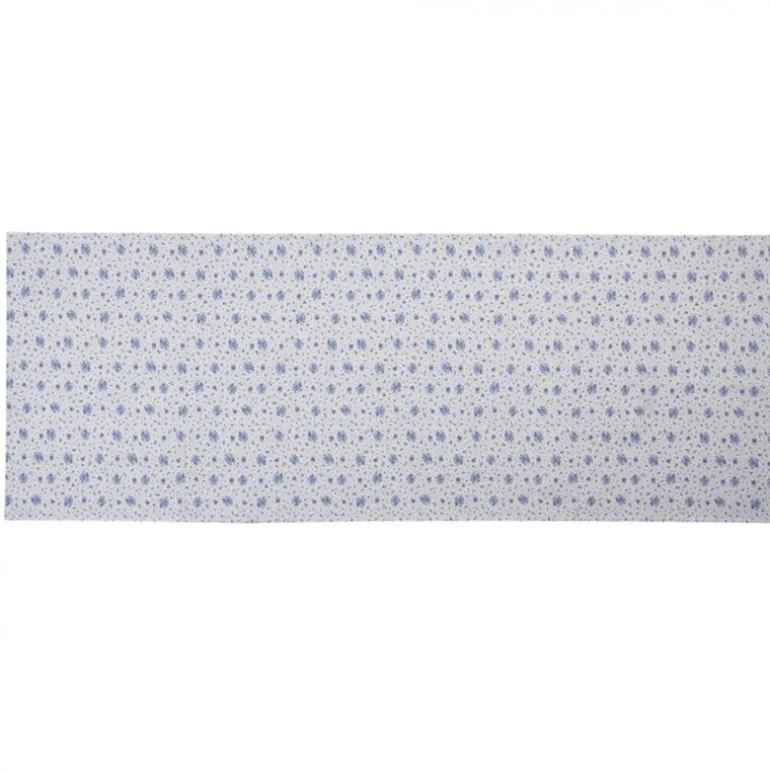 Tafelloper roosjes blauw 50*140