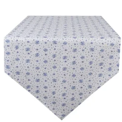 Tafelloper roosjes wit 50*160