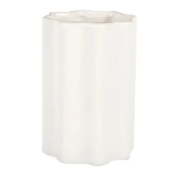 Tandenborstelhouder gegolfd wit