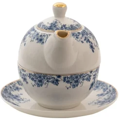 Tea for one blauwe bloemetjes