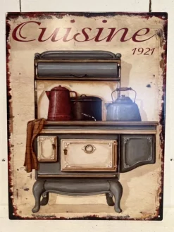 Tekstbord / wandplaat Cuisine 25*33