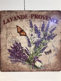 Tekstbord / wandplaat Lavendel 30*30