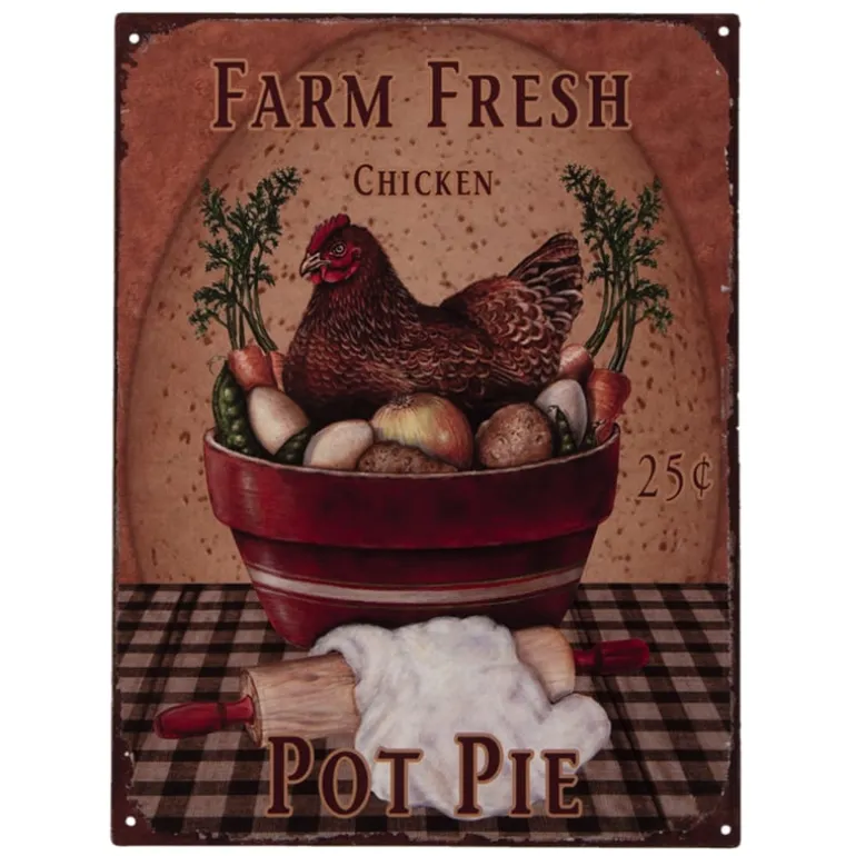 Tekstbord Farm Fresh Chicken 33*25