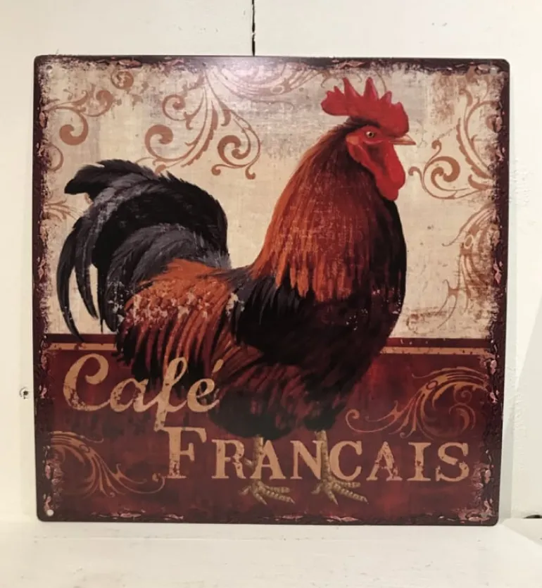 Tekstbord Haan Café Francais 30*30