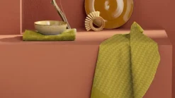 Theedoek Petals ochre