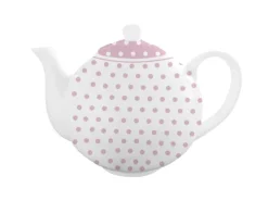 Theepot roze dots