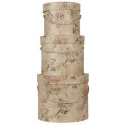 Vintage hoedendoos set van 3