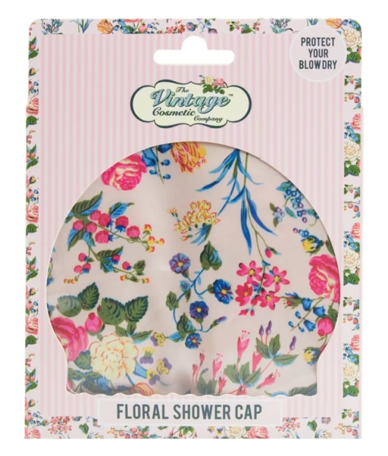 Vintage shower cap roosjes