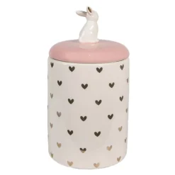 Voorraadpot met konijntje 12*30