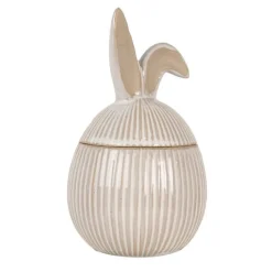 Voorraadpot met oren grijs 12*21