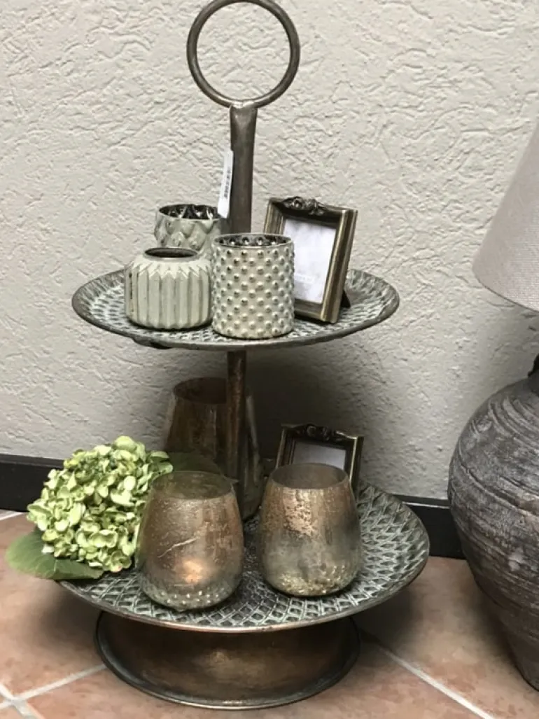 Waxinelichthouder goud 11*14