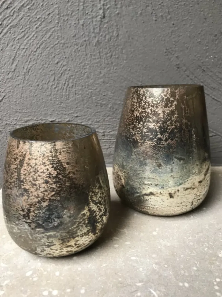 Waxinelichthouder goud 11*14