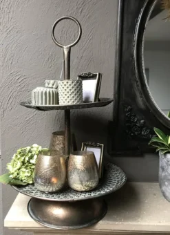 Waxinelichthouder goud 9*10