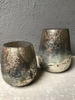 Waxinelichthouder goud 9*10