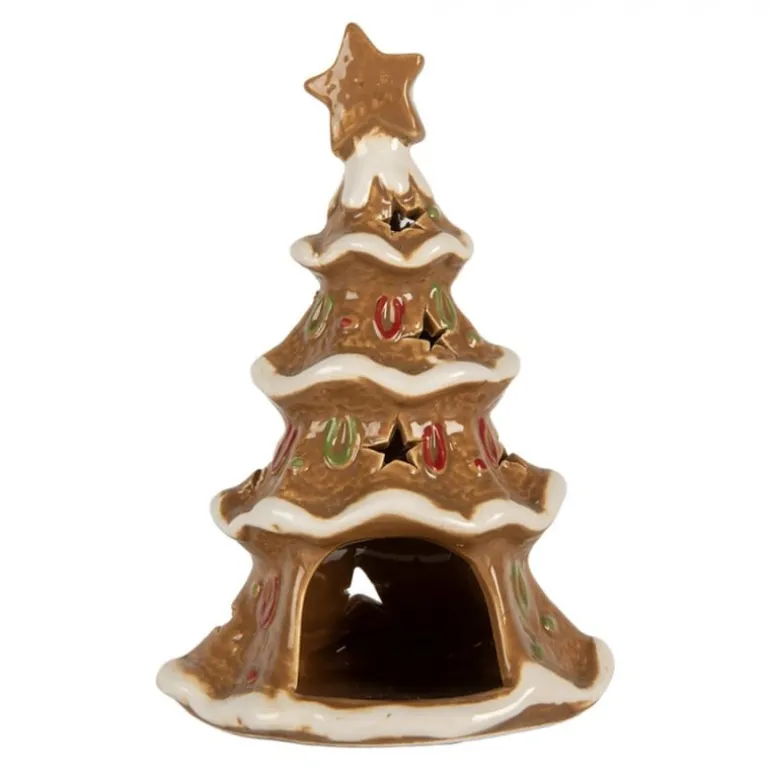 Waxinelichthouder kerstboom 11*8*17