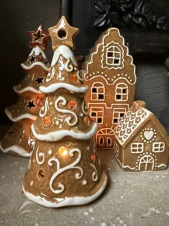 Waxinelichthouder kerstboom 8*15