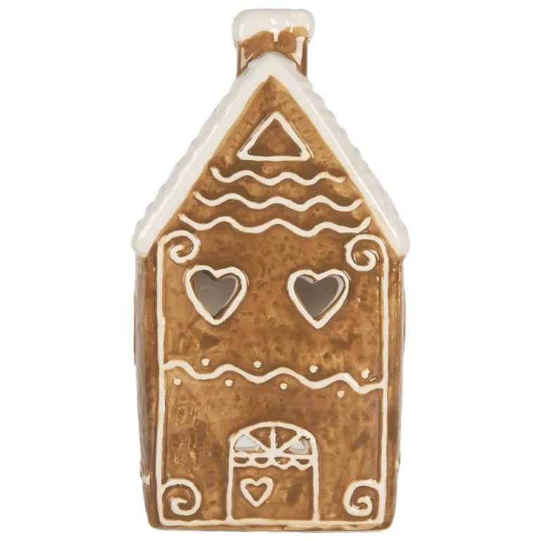 Waxinelichthouder peperkoekhuisje 11*9*21