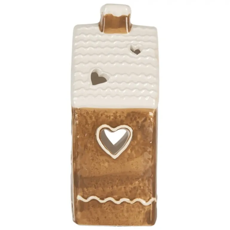 Waxinelichthouder peperkoekhuisje 11*9*21