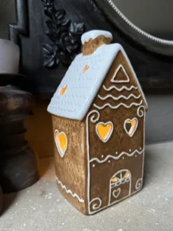 Waxinelichthouder peperkoekhuisje 11*9*21