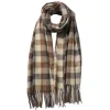 Winter sjaal geruit bruin/beige
