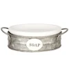 Zeepbakje in metalen houder