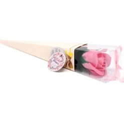 Zeepbloem Roos roze 30*5