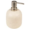 Zeepdispenser beige keramiek
