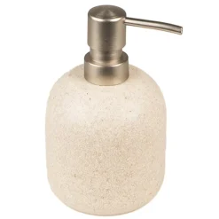Zeepdispenser beige keramiek