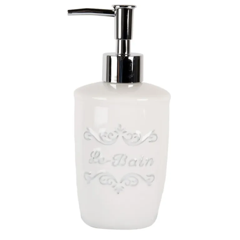 Zeepdispenser Le Bain wit/grijs